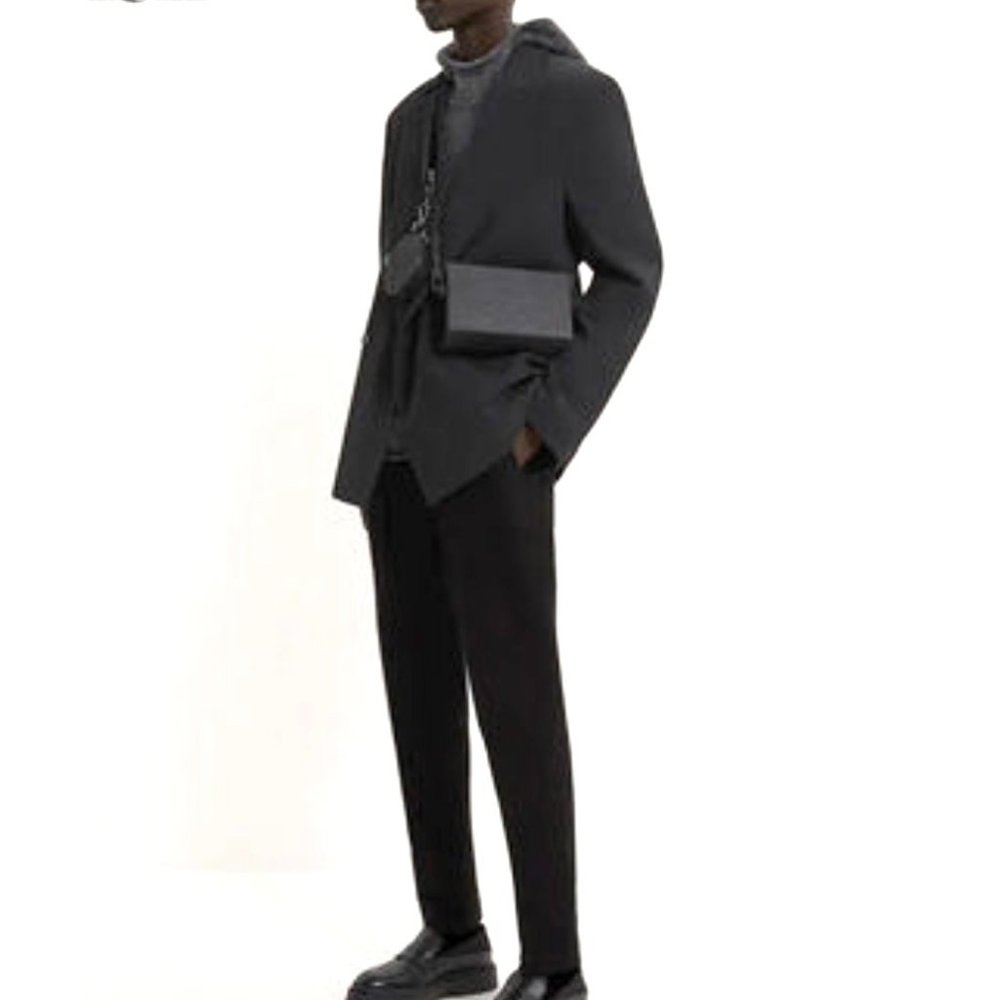 Zara Mens Rigid Mini Duo Crossbody Bag